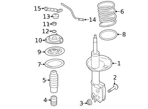 Struts & Components for 2009 Hyundai Tucson #0