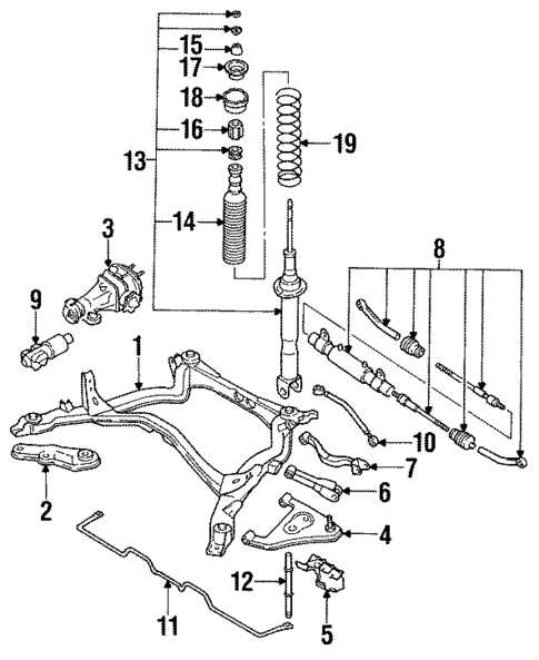 Rear Suspension for 1990 INFINITI Q45 #1