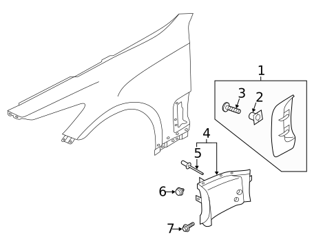 Exterior Trim - Fender for 2019 Kia Stinger #0