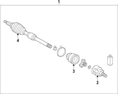 Axle Shafts & Joints for 2021 Mitsubishi Outlander Sport #0