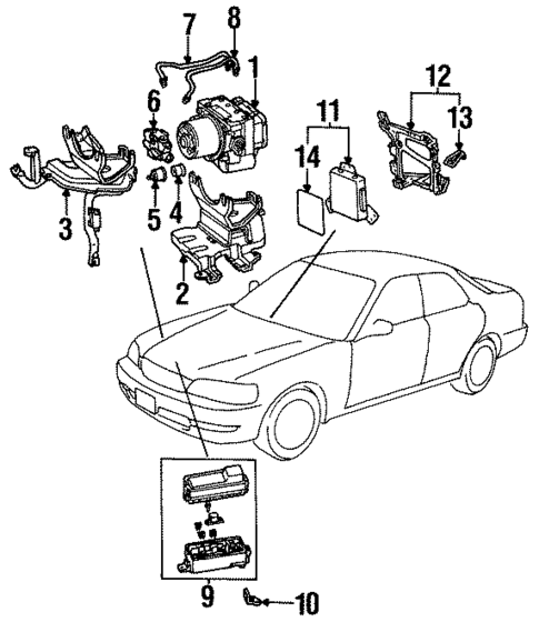 Anti-Lock Brakes for 1997 Acura TL #0