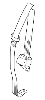 3CN857807RAA - Electrical: Center Belt Assembly for Volkswagen: Atlas, Atlas Cross Sport Image