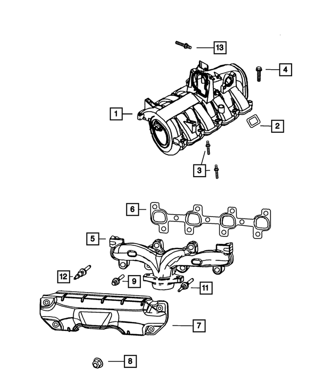 53032774AB - Engine 4.7L Eight Cylinder: Intake Manifold for Mopar Image image