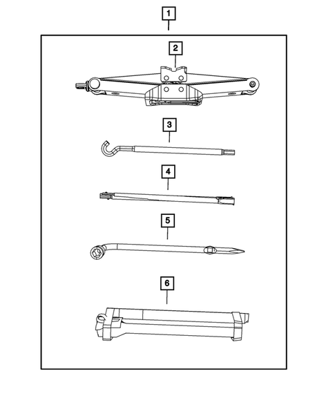 Jack Stowage for 2009 Jeep Commander #0