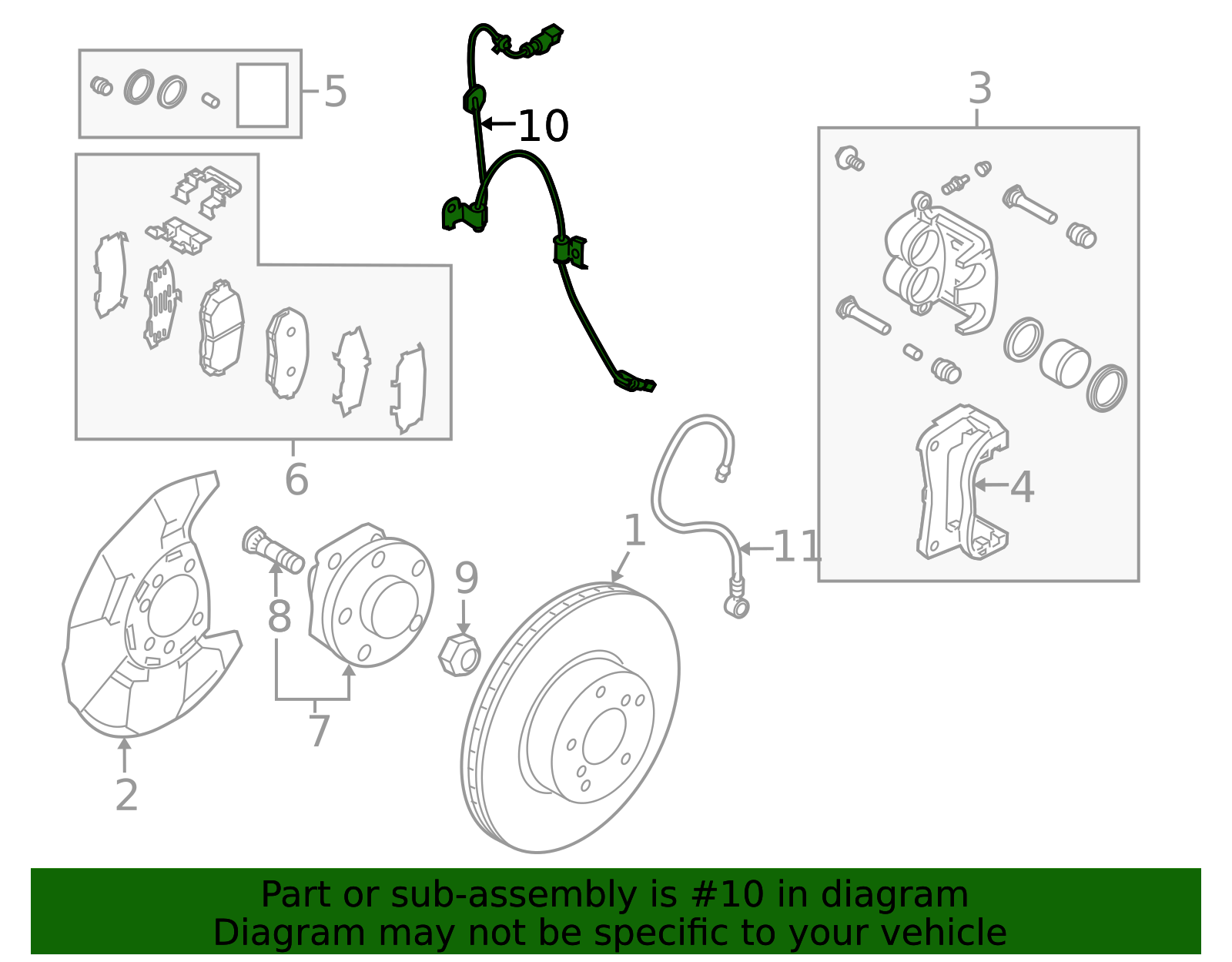 2013-2018 Subaru Front Speed Sensor 27540SG000 | Subaru Parts Store