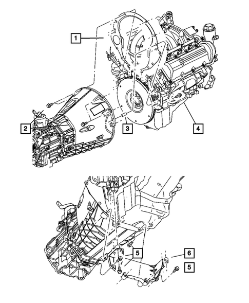 Clutch Housing for 2006 Jeep Liberty #1