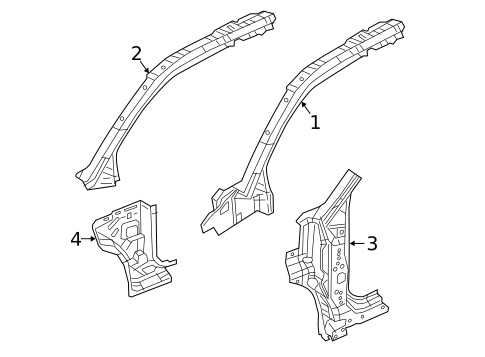 Hinge Pillar for 2018 Fiat 500X #0