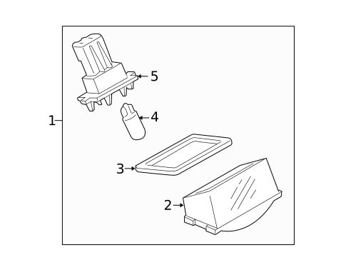 License Lamps for 2018 Mazda CX-9 #0