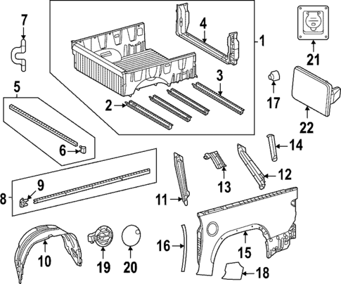 Front & Side Panels for 2023 Toyota Tundra #0