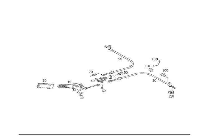 1704200485 - : Brake Cable for Mercedes-Benz Image