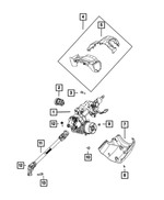 68312197AA - Steering: Ignition Lock Cylinder for Jeep: Compass Image