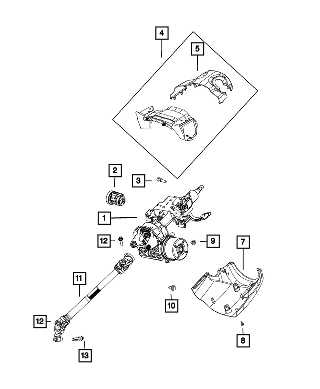 68312197AA - Steering: Ignition Lock Cylinder for Mopar Image image