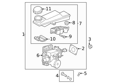 Master Cylinder - Components On Dash Panel for 2023 Genesis G90 #0