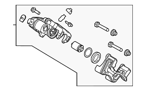 58310PIA00 - : Disc Brake Caliper for Hyundai Image