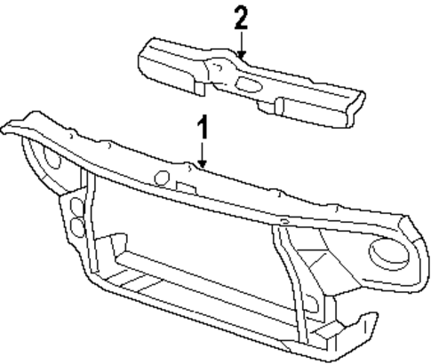 Radiator Support for 1993 Buick Riviera #0