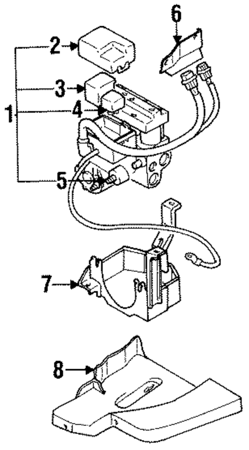 Anti-Lock Brakes for 1995 Mitsubishi Expo #1