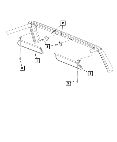 Headliner and Visor for 2002 Jeep Wrangler #0
