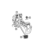 4581894AG - Brakes: Brake Pedal, Left Hand Drive for Mopar Image