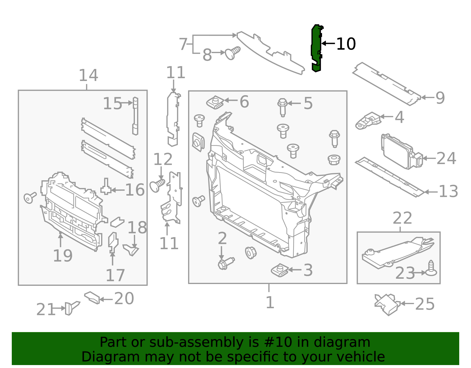 FB5Z-8311-A - 2016-2019 Ford Explorer - Radiator Support Baffle ...