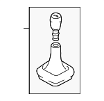 1C0711113ADTHJ - Body: Shift Boot for Volkswagen: Beetle Image