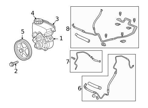 Pump & Hoses for 2010 Chevrolet Malibu #0