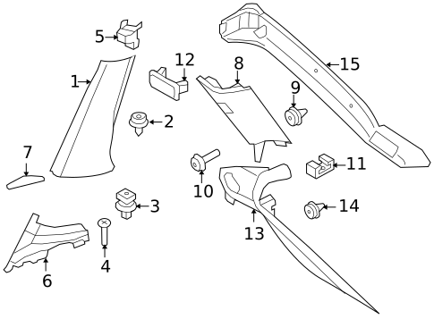 Interior Trim - Quarter Panels for 2011 BMW X6 #0