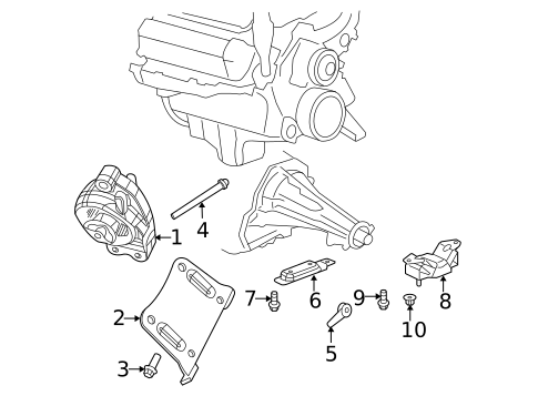Brackets, Flanges & Hangers for 2008 Chrysler Aspen #0