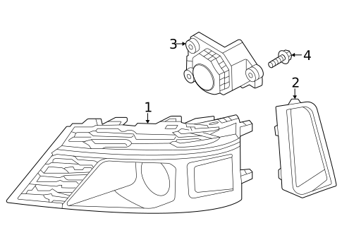 Grille & Components for 2020 Audi S8 #1