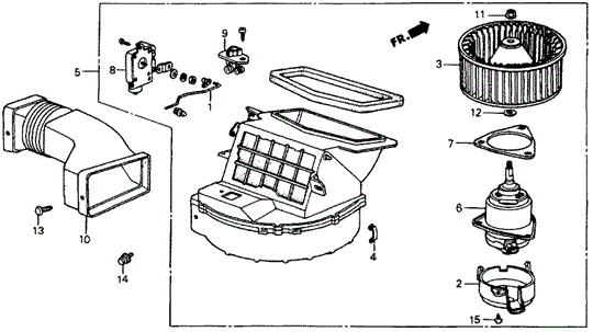 Heater Blower for 1984 Honda Civic #0