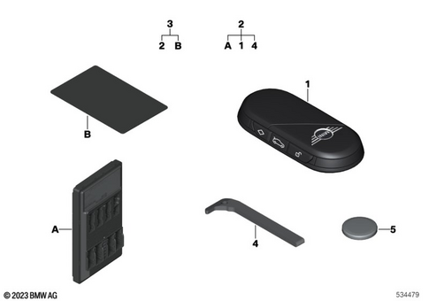 Master Key Locking / Key for 2024 Mini Countryman SE ALL4 #0