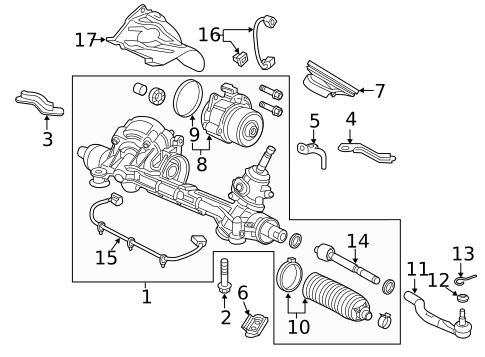 Steering Gear & Linkage for 2019 Honda Civic #1