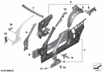 41007347304 - Bodywork: Side Frame, Exterior, Right for BMW Image