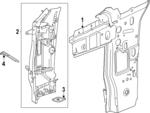 86544436 - : Hinge Pillar Reinforced for GM Image