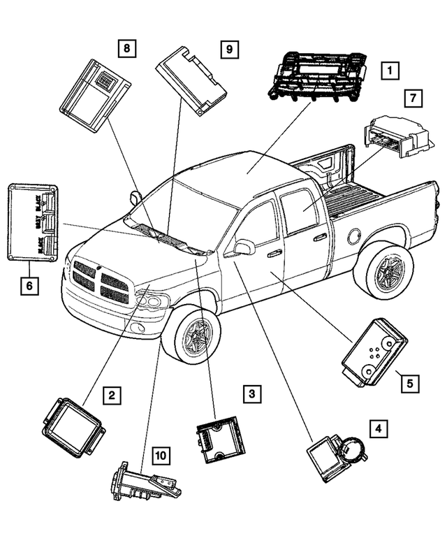 56049707AF - Electrical: Overhead Console Module for Mopar Image image