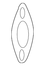 11062AL51A - Cooling System: Water Outlet Gasket for Nissan: 350Z, 370Z, Altima, Frontier, Maxima, Murano, NV1500, NV2500, NV3500, Pathfinder, Quest, Xterra Image