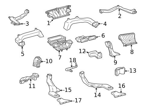 Ducts for 2012 Lexus RX350 #0