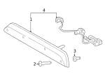 ML3Z13A613H - : Genuine Ford 21-25 F-150 Center High Mount Stop Lamp ML3Z-13A613-H for Ford Image
