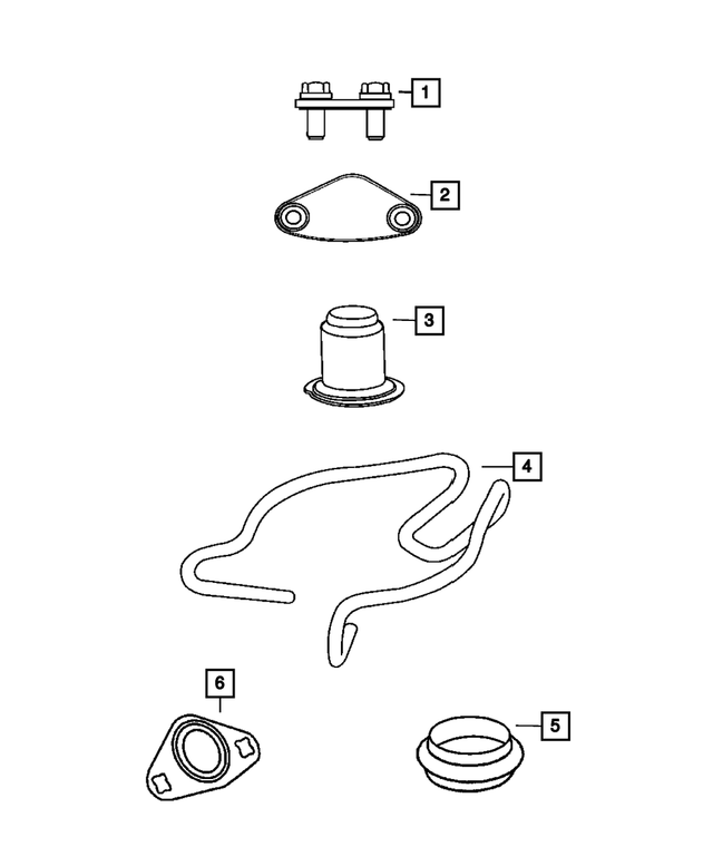 53032739AA - Engine 5.7L Eight Cylinder: Egr Valve Cover for Mopar Image image
