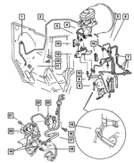 J3126237 - Service Brakes: Front Brake Tube Grommet for Mopar Image