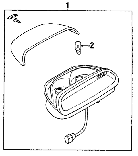 High Mounted Stop Lamp for 1999 Subaru Legacy #1