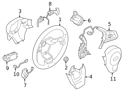 Steering Wheel & Trim for 2023 Subaru Ascent #0