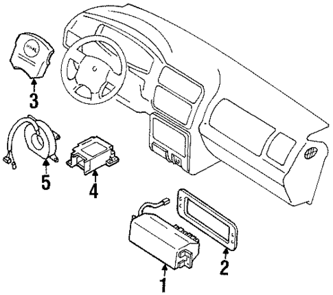 Air Bag Components for 2001 Isuzu Rodeo Sport #0
