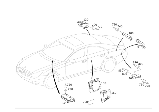 2198700190 - Electrical System: Amplifier for Mercedes-Benz: CLS500, CLS55 AMG, CLS550, CLS63 AMG Image image