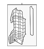 29134A7000 - Cooling System: Air Guide for Kia: Forte, Forte Koup, Forte5 Image