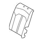 89370D4510A2F - Body: Seat Back Cover for Kia: Optima Image