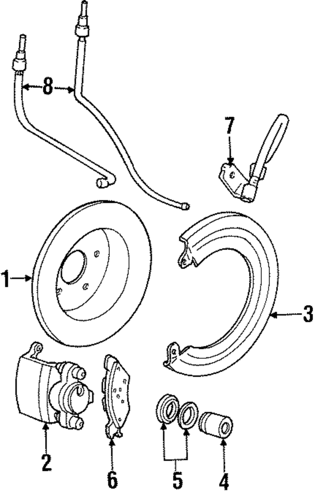 F5AZ2552A - Brakes: Caliper for Ford Image