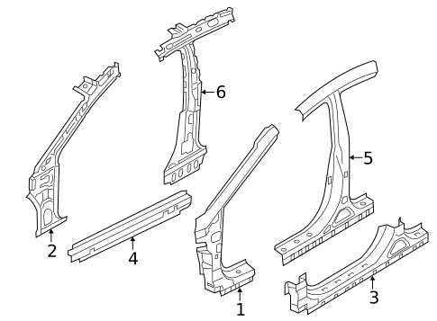 Center Pillar for 2012 Hyundai Azera #0