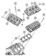 RL792925AA - Engine 3.5L Six Cylinder: Cylinder Head for Mopar Image