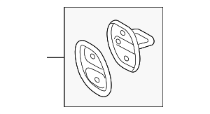 8V0809237 - Body: Door Lock Striker Plate for Audi Image