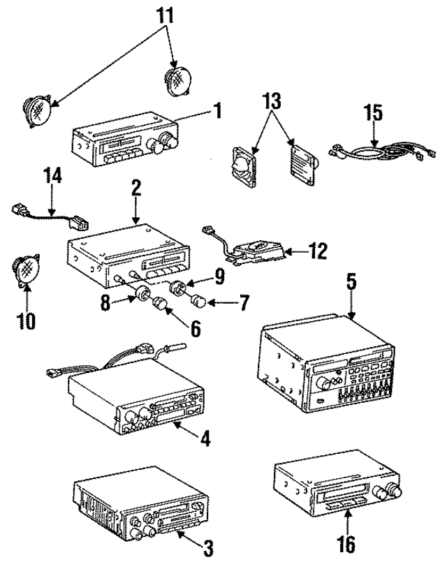8612017050 - : Radio Chassis for Toyota Image